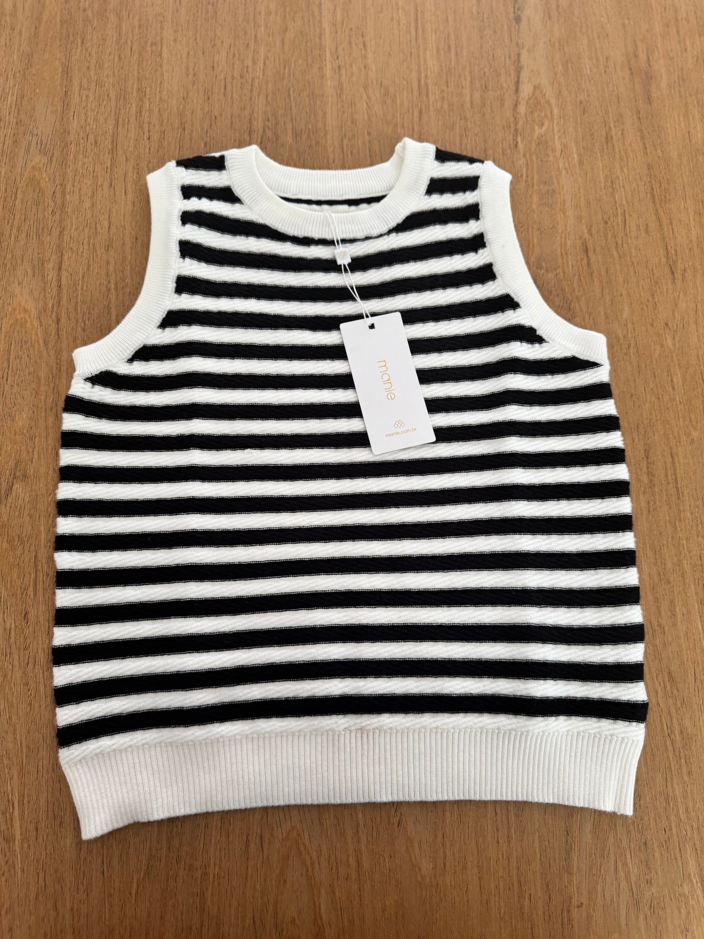 Blusa Com Detalhe Listrado