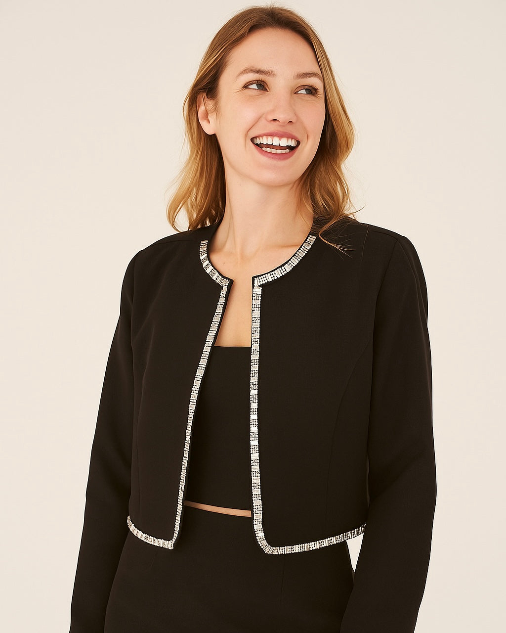 Blazer com detalhe em pedraria
