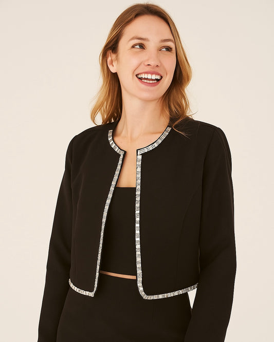 Blazer com detalhe em pedraria