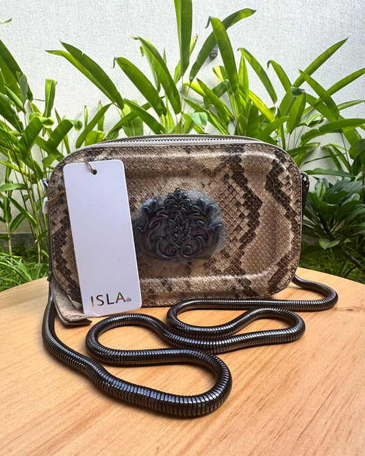 Bolsa Dance em couro lizard