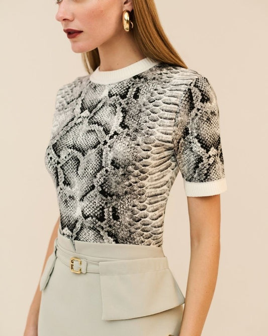 Blusa Com Detalhe Animal