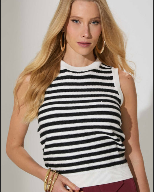 Blusa Com Detalhe Listrado