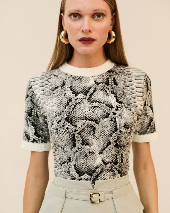 Blusa Com Detalhe Animal