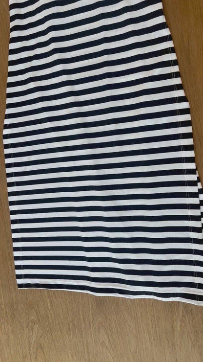 Vestido Longo Listrado